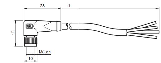 内螺纹连接器 V31-WM-5M-PVC