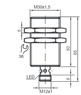 电感式传感器 NBB10-30GM50-E2-V1