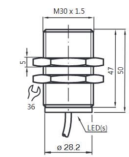 电感式传感器 NBB10-30GM50-WO