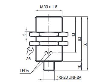 电感式传感器 NBB10-30GM50-WO-V12