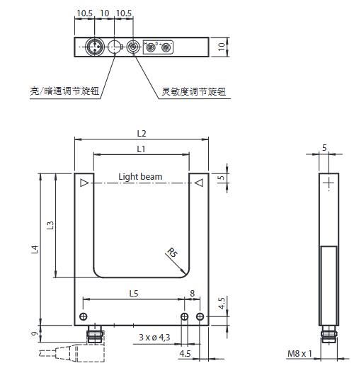 光电槽形传感器 GL50-IR/32/40a/98a