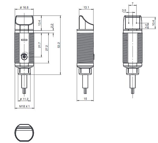 漫反射型传感器 GLV18-8-400-S/25/102/115