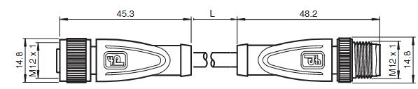 电缆连接器 V1-G-0，6M-PUR-V1-G