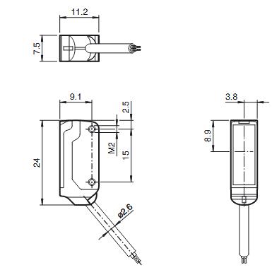 对射型光电传感器 OBE1000-R2-SE2-L