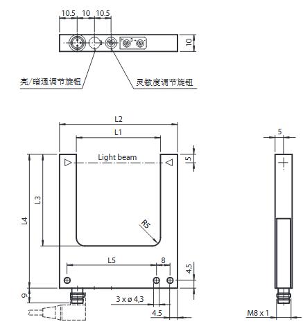 光电槽形传感器 GL80-RT/32/40a/98a
