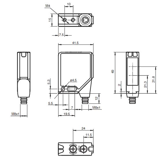 反射板型光电传感器 MLV12-54/76b/95/128