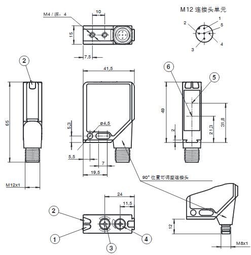 反射板型光电传感器 MLV12-54/76b/124/128