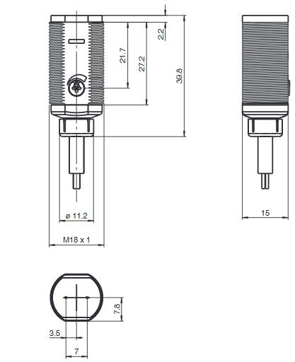 漫反射型传感器 GLV18-8-450/59/103/115