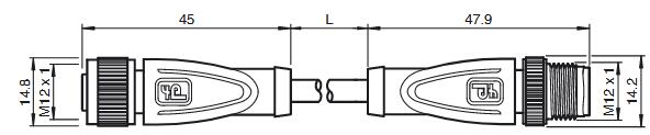 电缆连接器 V1-G-10M-PUR-ABG-V1-G