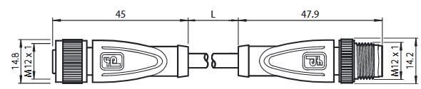 电缆连接器 V1-G-10M-PVC-V1-G