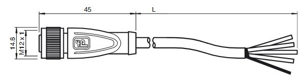 电缆连接器 V1-G-15M-PUR-ABG