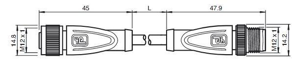 连接电缆 V1-G-15M-PUR-V1-G