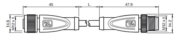 屏蔽电缆 V1-G-1M-PUR-ABG-V1-G