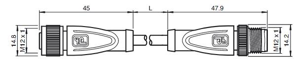 连接电缆 V1-G-1M-PUR-V1-G