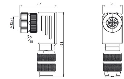 总线连接器 V15S-W-ABG-PG9