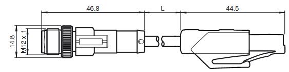 连接电缆 V1SD-G-15M-PUR-ABG-V45-G