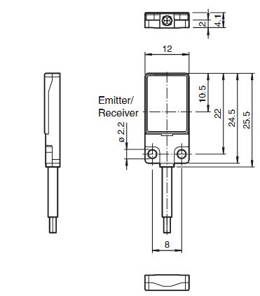 激光对射传感器 OBE1500-R2F-SE2-0，2M-V31-L