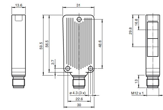 反射板型光电传感器 MLV41-55-IO/92/136