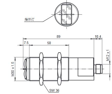 漫反射型传感器 GLV30-8-H-2407