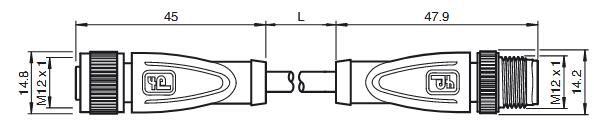 连接电缆 V1-G-20M-PVC-V1-G