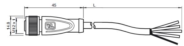 内螺纹连接器 V1-G-2M-PVC-ABG