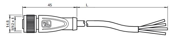 屏蔽电缆 V1-G-40M-PUR-ABG