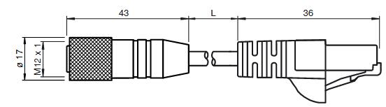 连接电缆 V19-G-3M-PUR ABG-V45-G