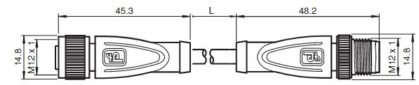 屏蔽电缆 V1-G-5M-PUR-ABG-V1-G