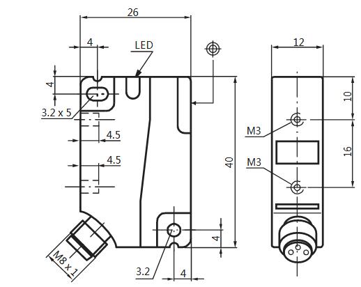 电感式传感器 NBB2-F1-E2-V3