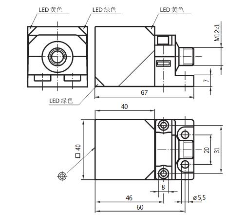 电感式传感器 NBB20-L2M-E2-V1