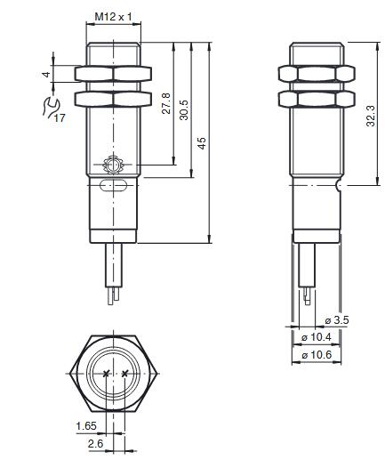 对射型光电传感器 OBE6000-12GM40-SE4