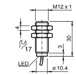 电感式传感器 NBB4-12GM30-E2-5M