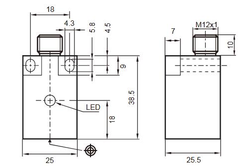 电感式传感器 NBB7-F10-E2-V1