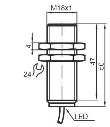 电感式传感器 NBB8-18GM50-E2-3G-3D-5M