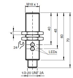 电感式传感器 NBB8-18GM60-US-V12