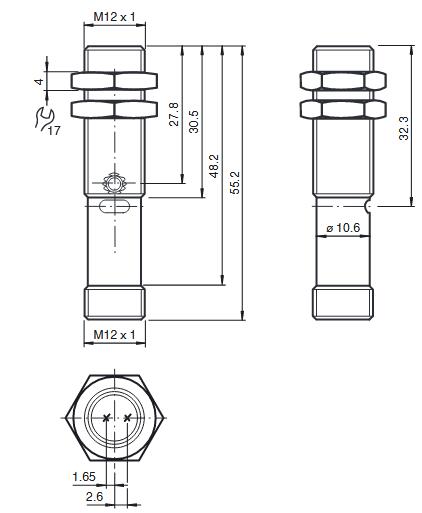 对射型光电传感器 OBE6000-12GM40-SE4-V1