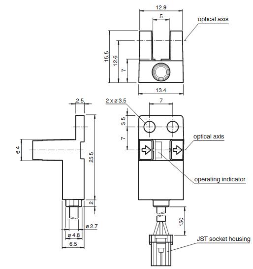 光电槽形传感器 GL5-Y/46a/59/115e