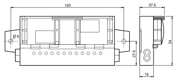 AS-Interface I/O模块 VBA-4E3A-G20-ZEL/M1L-P6