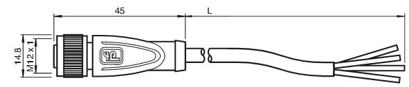 内螺纹连接器 V1-G-BK5M-PVC-U