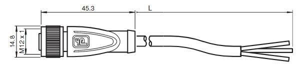 内螺纹连接器 V1-G-E2-10M-PUR