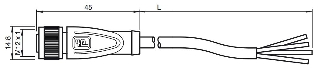 NAMUR电缆连接器 V1-G-N4-10M-PUR