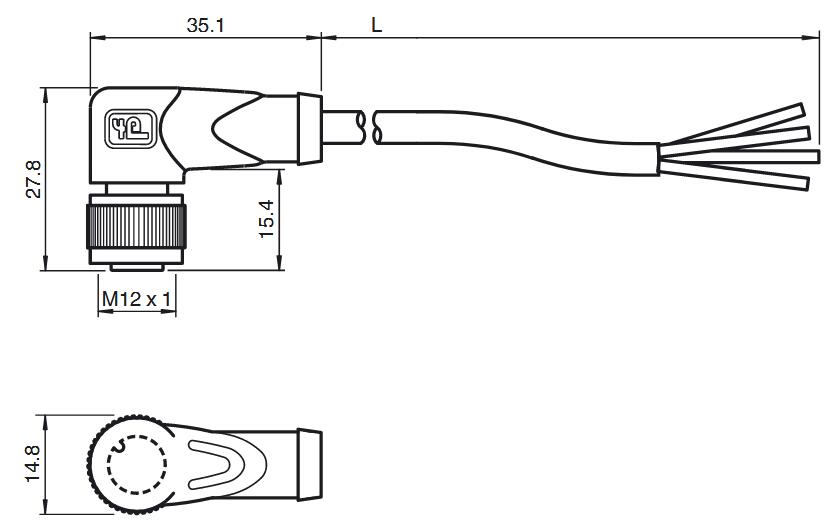 内螺纹连接器 V1-W-A2-35M-PUR