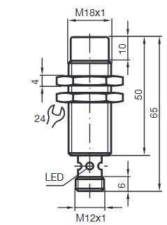 电感式传感器 NBN12-18GM50-E0-V1