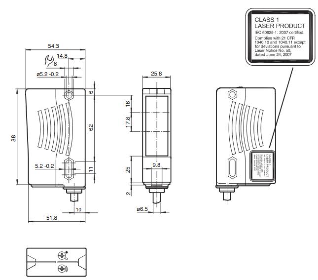 反射板型光电传感器 RL28-55-LAS/47/82b/115