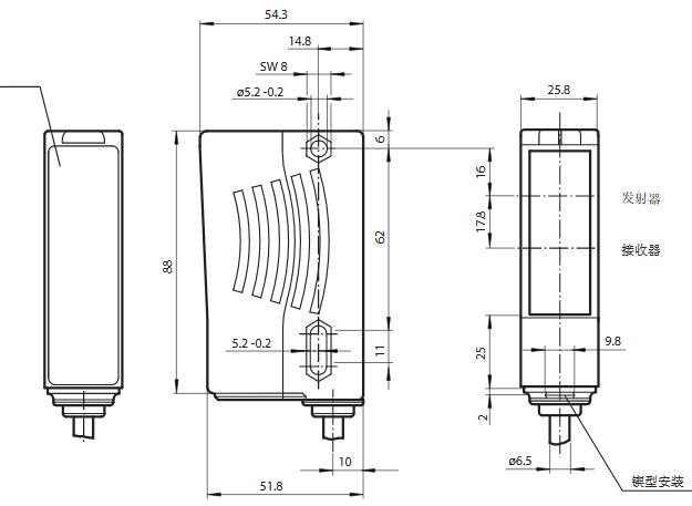 反射板型光电传感器 RL28-55/82b/110/115