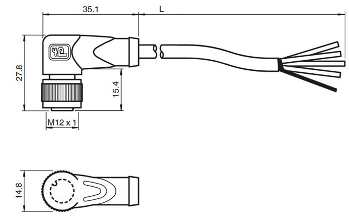 屏蔽电缆 V1-W-3M-PUR-ABG