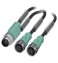 Y connection cable V1-G-0,3M-PUR-T-V1-G