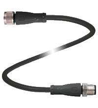 连接电缆 V1-G-BK1，5M-PUR-U-V1-G